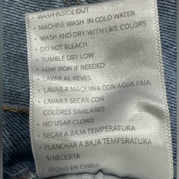 KanCan Tamra High Rise Denim Shorts – Y2K Rigid Cutoff Festival Grunge 9/28 - Picture 8 of 8